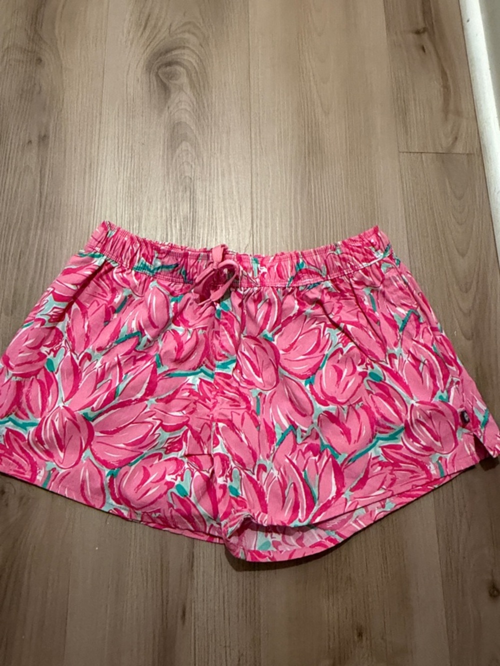 Lauren James Pink Floral Athletic Shorts